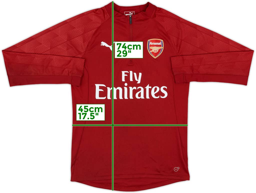 2017-18 Arsenal Puma 1/4 Zip Drill Top - 7/10 - (S)