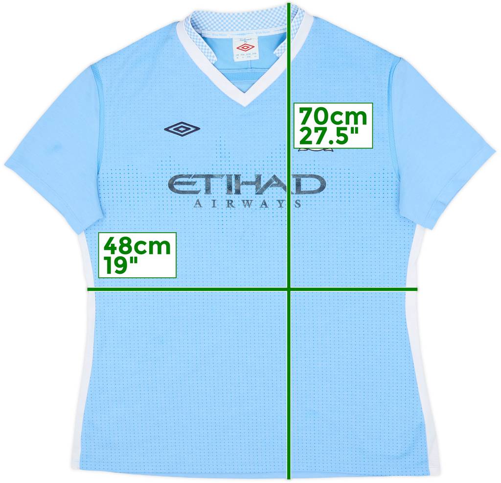 2011-12 Manchester City Home Shirt - 7/10 - (Women's L)