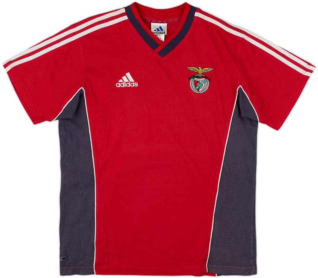 1999-2000 Benfica adidas Cotton Tee - 8/10 - (XL.Boys)