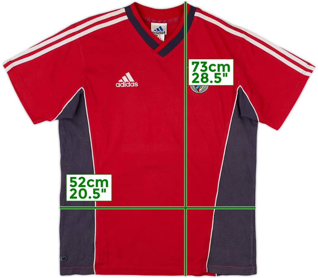 1999-2000 Benfica adidas Cotton Tee - 8/10 - (XL.Boys)