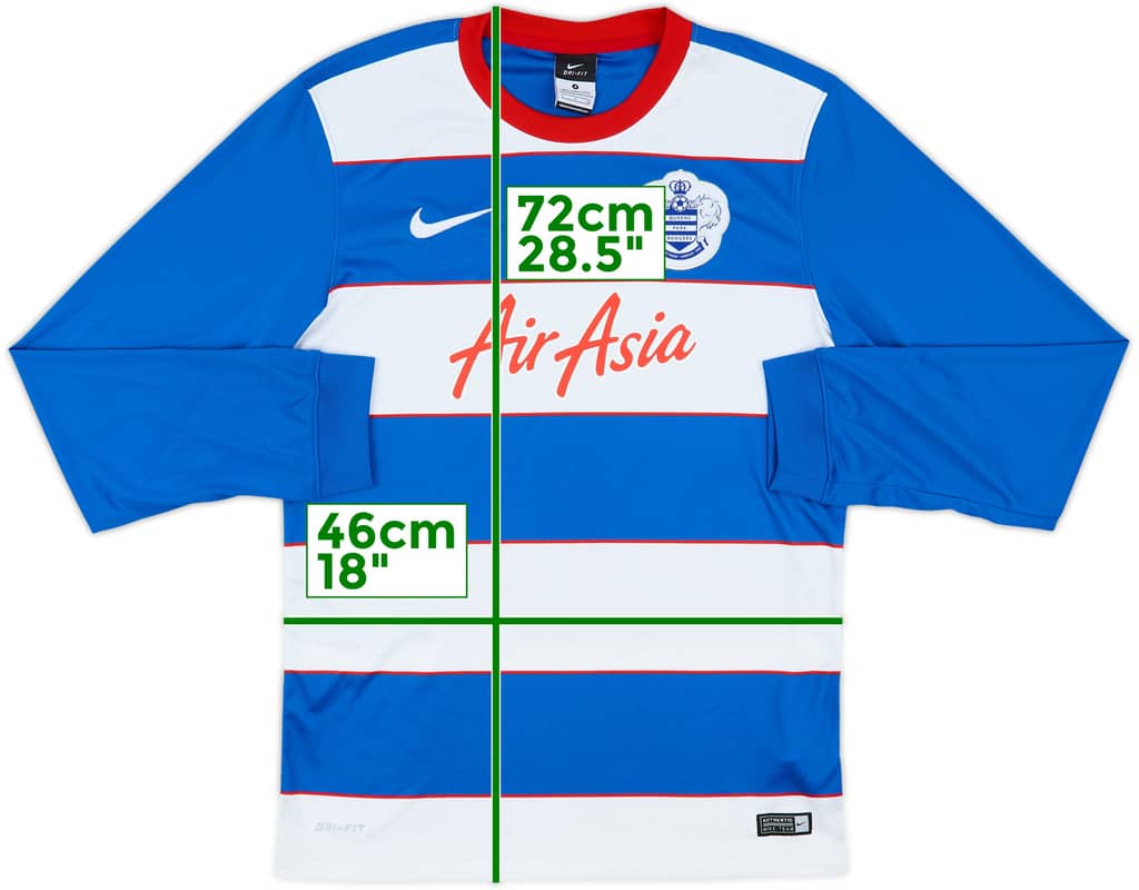 2015-16 QPR Home L/S Shirt - 8/10 - (S)