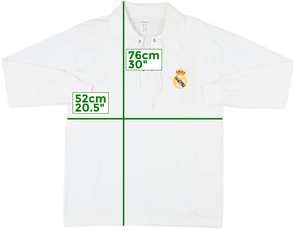 2001-02 Real Madrid adidas Heritage L/S Shirt - 8/10 - (L)