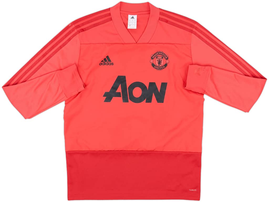2018-19 Manchester United adidas Drill Top - 7/10 - (M)