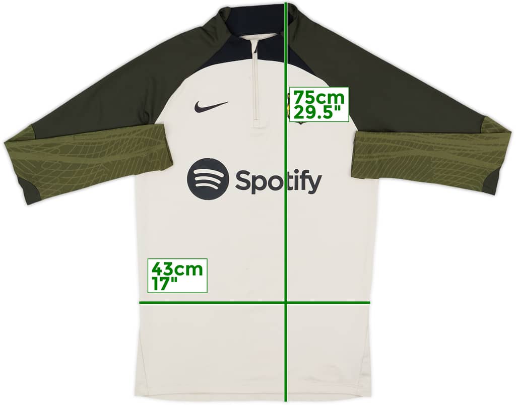 2023-24 Barcelona Nike 1/4 Zip Drill Top - 6/10 - (S)