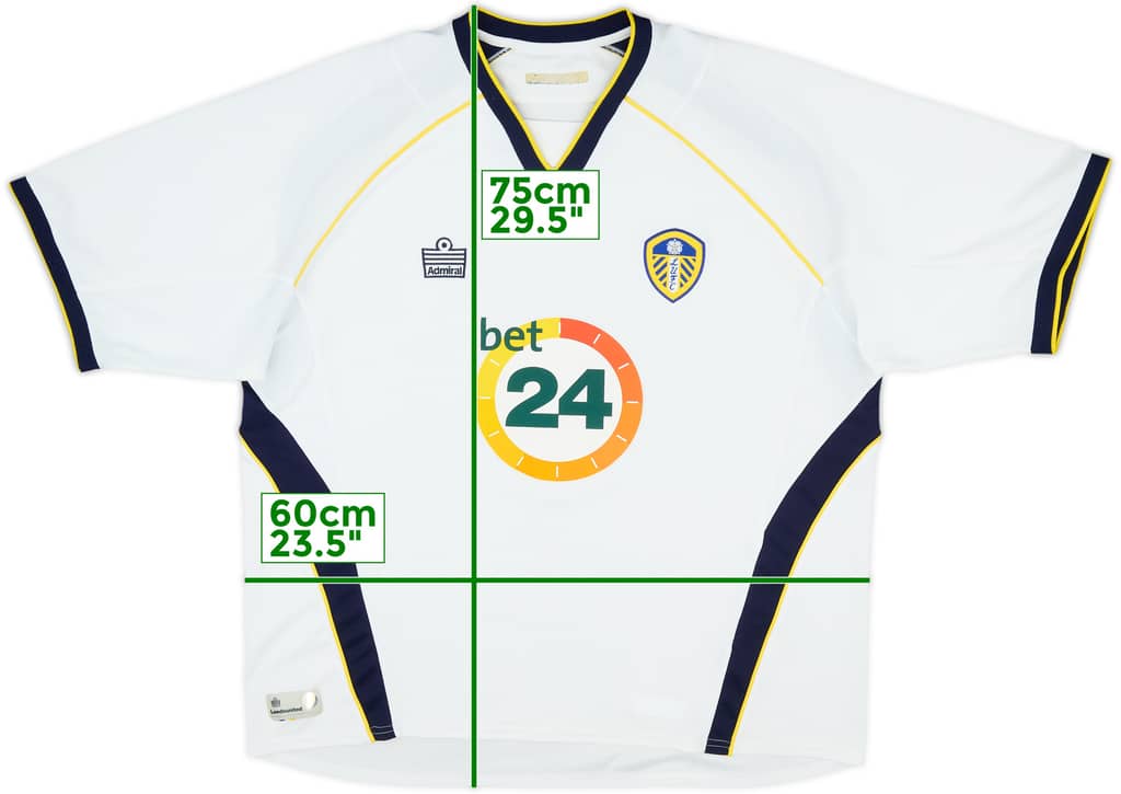 2006-07 Leeds United Home Shirt - 7/10 - (XXL)