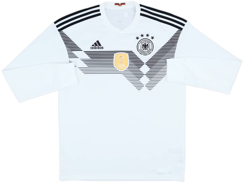 2018-19 Germany Home L/S Shirt - 8/10 - (M)