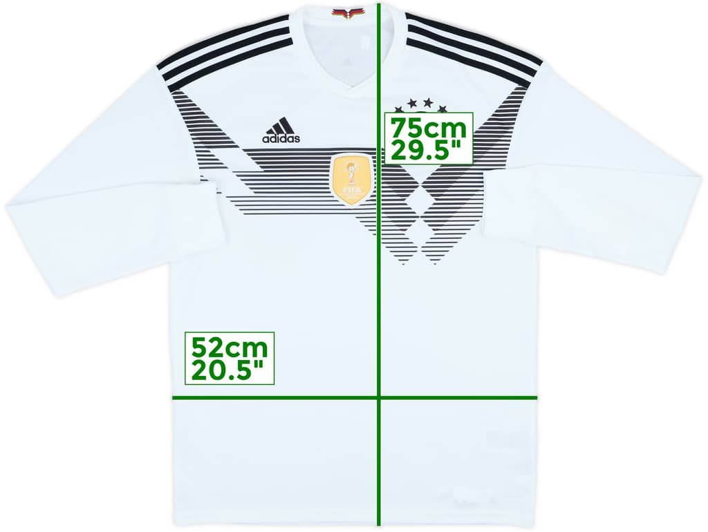 2018-19 Germany Home L/S Shirt - 8/10 - (M)