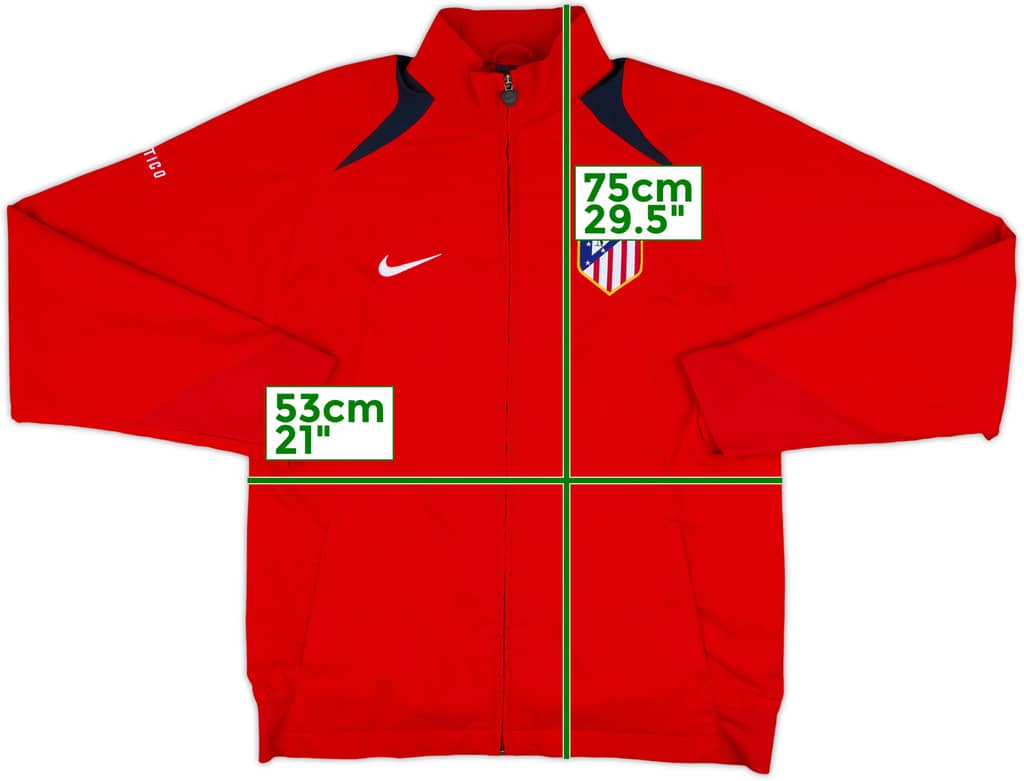 2005-06 Atletico Madrid Nike Track Jacket - 10/10 - (M)