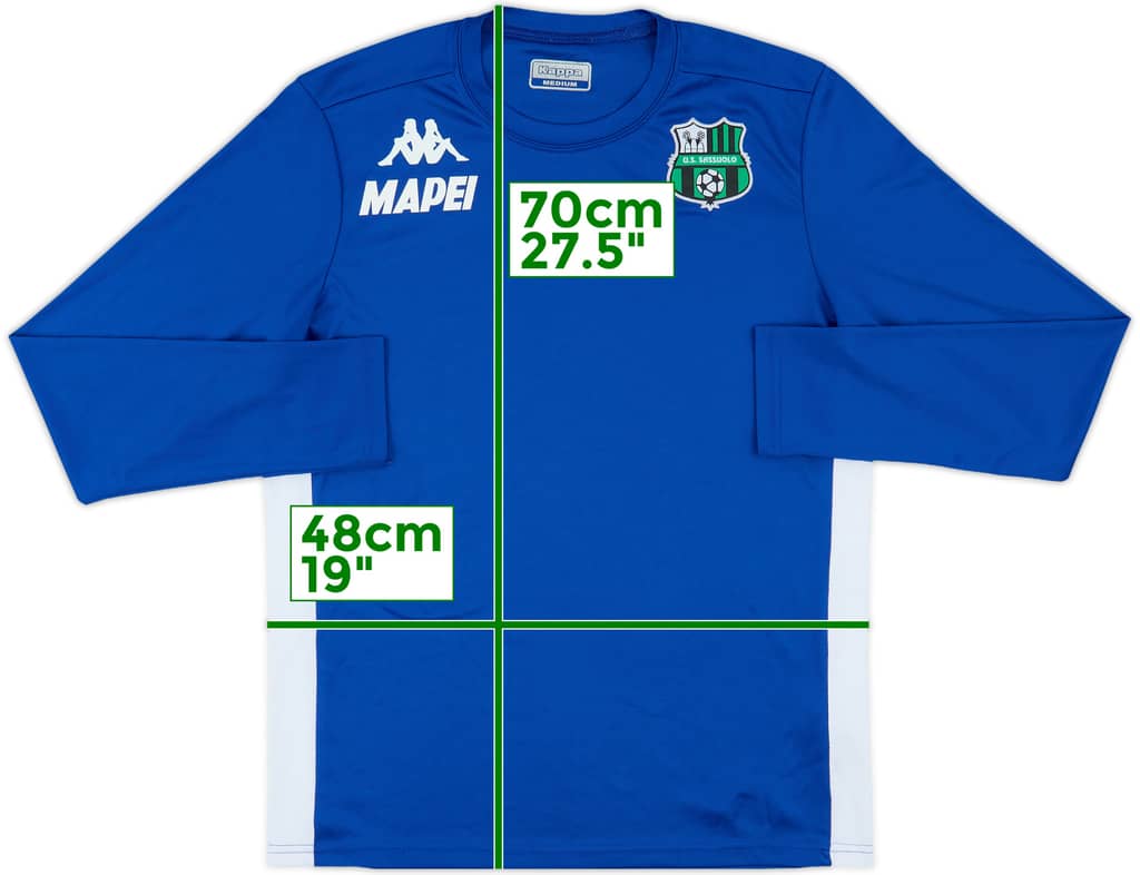 2018-19 Sassuolo Kappa Training L/S Shirt - 8/10 - (M)