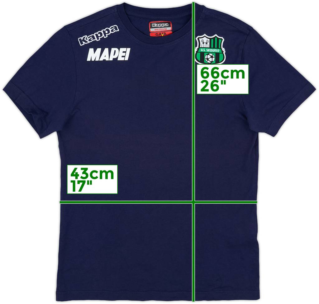2017-18 Sassuolo Kappa Cotton Tee - 9/10 - (M)