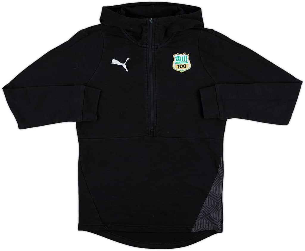 2020-21 Sassuolo Puma 1/2 Zip Hooded Sweat Top - 8/10 - (S)