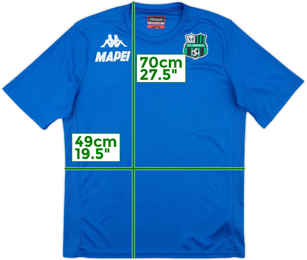 2017-18 Sassuolo Kappa Training Shirt - 9/10 - (M)