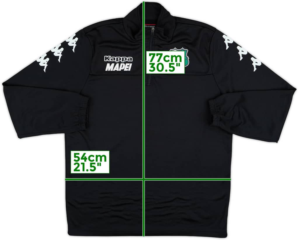 2017-18 Sassuolo Kappa 1/4 Zip Drill Top - 8/10 - (L)