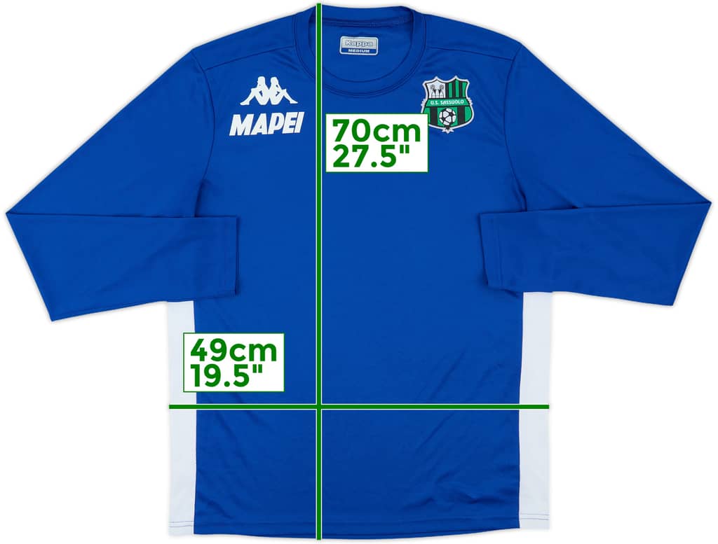 2018-19 Sassuolo Kappa Training L/S Shirt - 8/10 - (M)