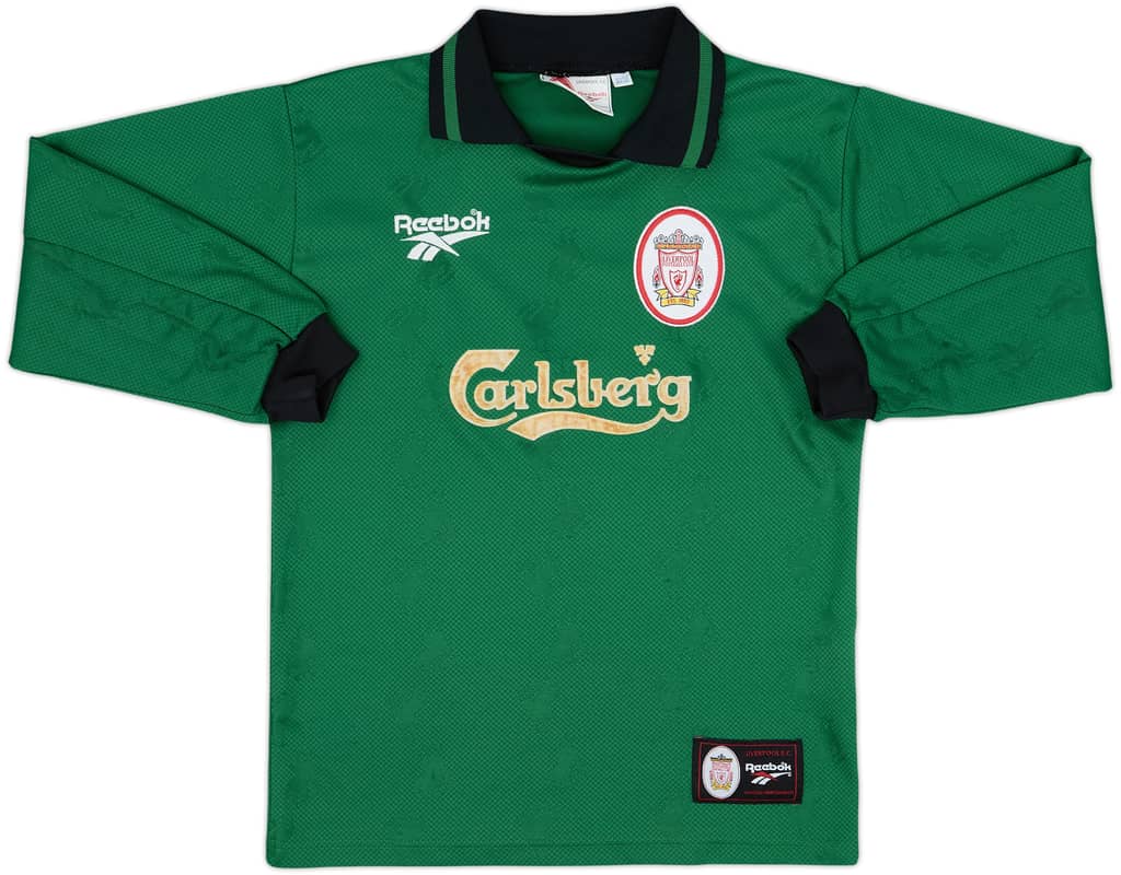 1996-97 Liverpool GK Shirt - 5/10 - (L.Boys)