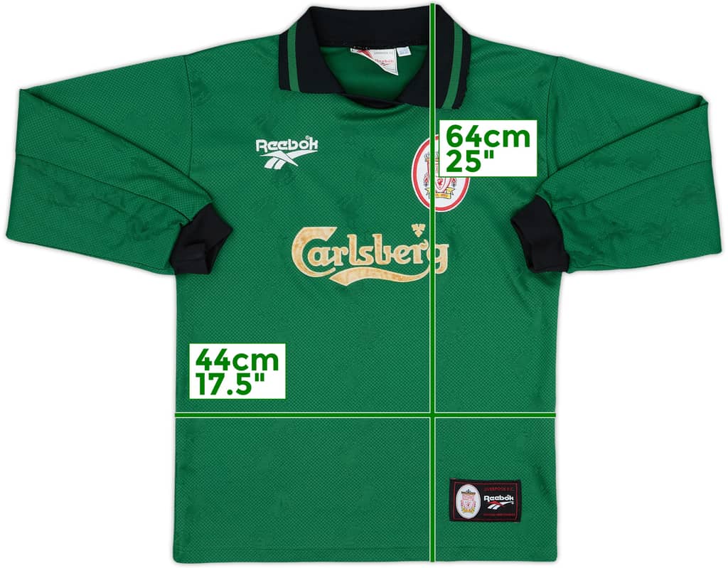 1996-97 Liverpool GK Shirt - 5/10 - (L.Boys)