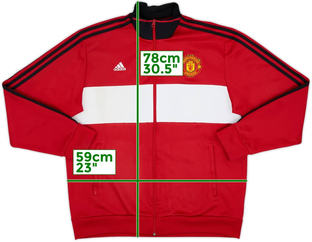 2017-18 Manchester United adidas Track Jacket - 8/10 - (XL)