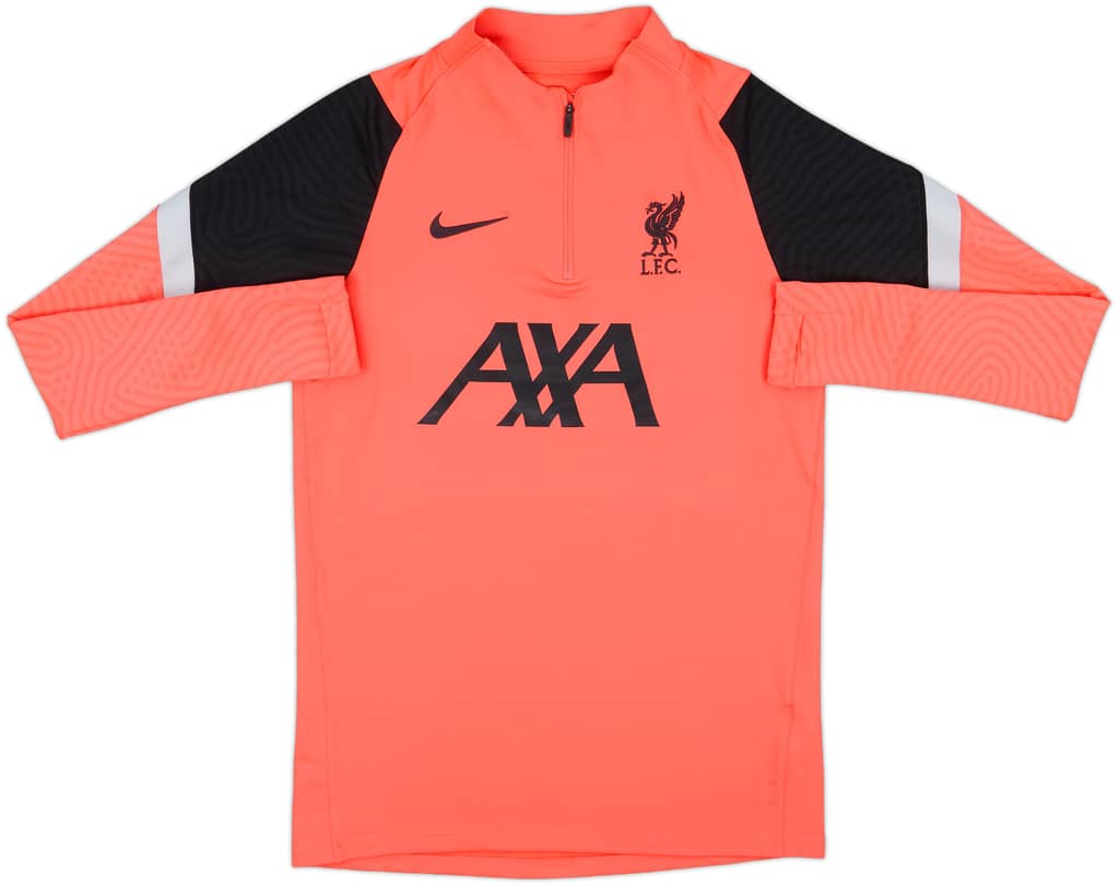 2021-22 Liverpool Nike 1/4 Zip Drill Top - 8/10 - (S)