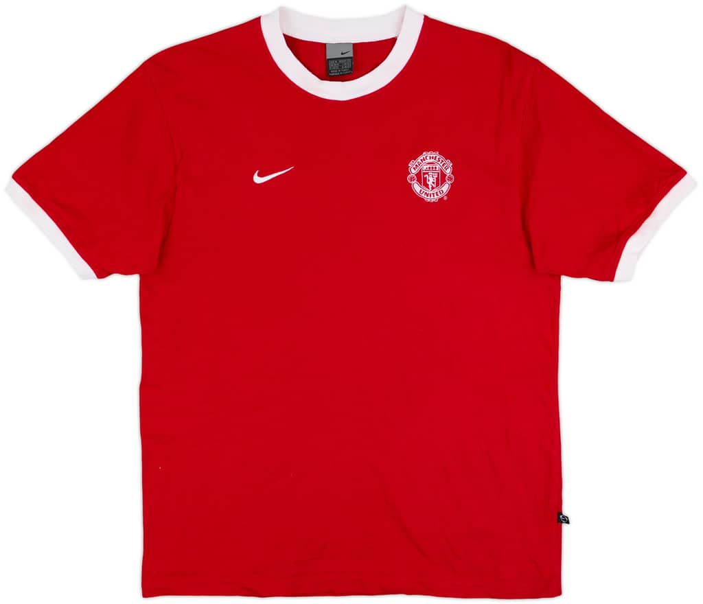 2003-04 Manchester United Nike Cotton Tee - 7/10 - (M)