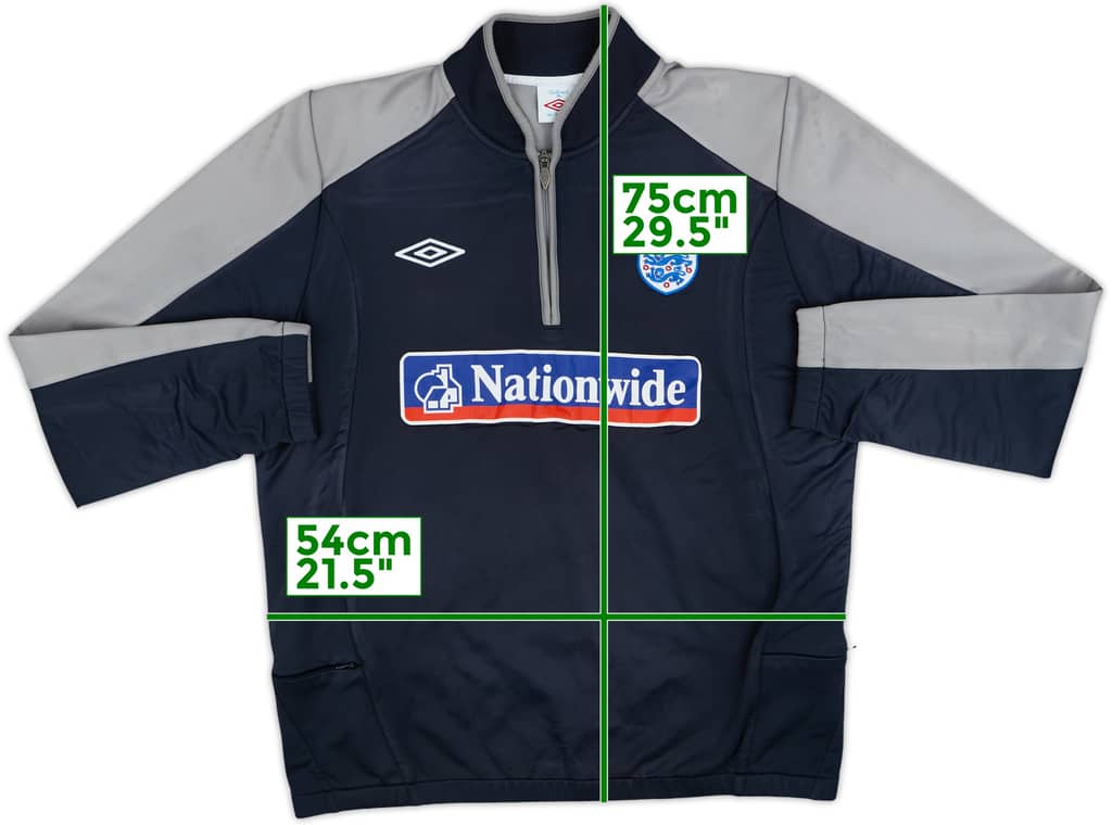 2010-11 England Umbro 1/2 Zip Track Jacket - 5/10 - (M)