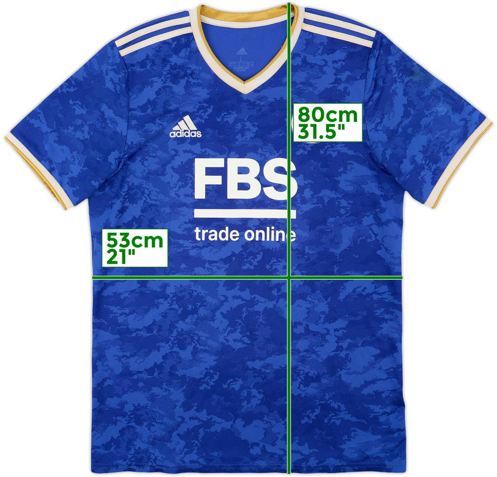 2021-22 Leicester Home Shirt - 5/10 - (L)