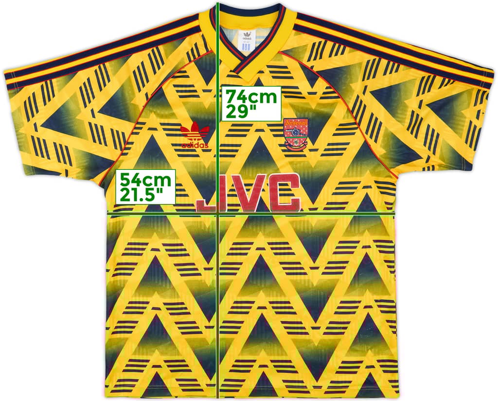1991-93 Arsenal Away Shirt - 9/10 - (M/L)