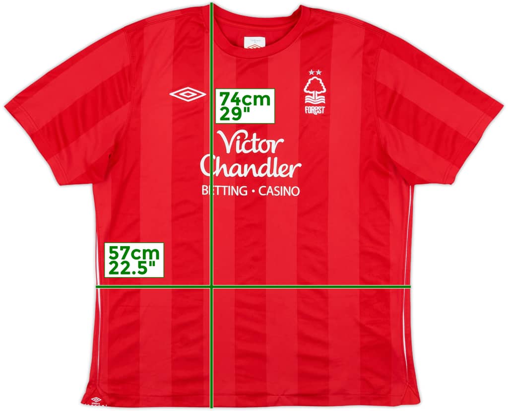 2010-11 Nottingham Forest Home Shirt - 9/10 - (XL)