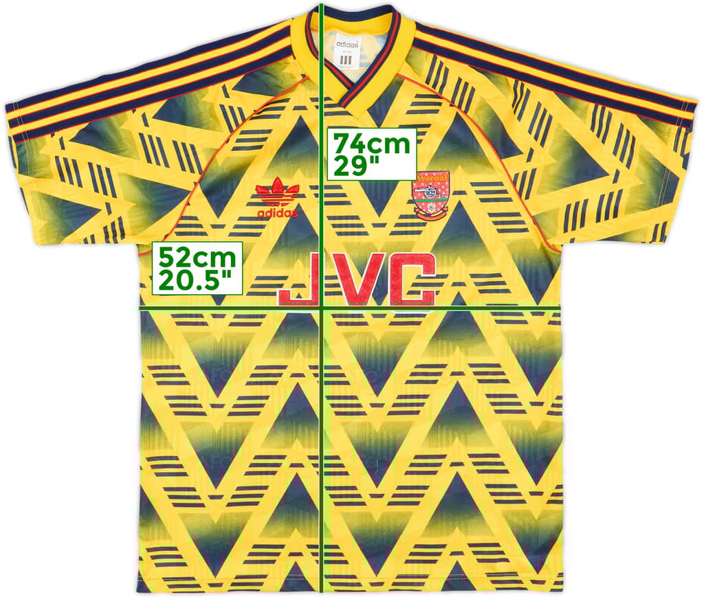 1991-93 Arsenal Away Shirt - 9/10 - (M)