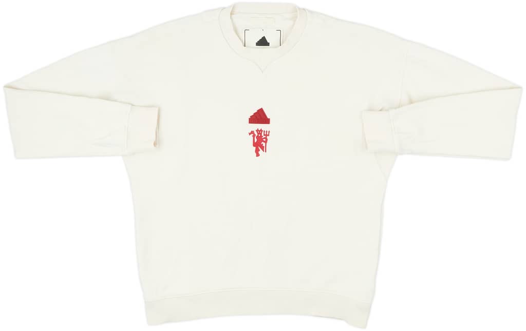 2023-24 Manchester United adidas Sweat Top - 5/10 - (XS)