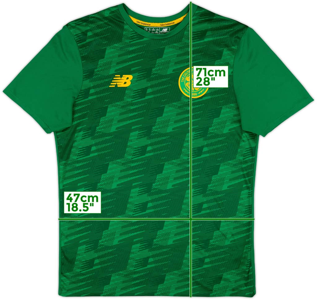 2019-20 Celtic New Balance Training Shirt - 9/10 - (M)
