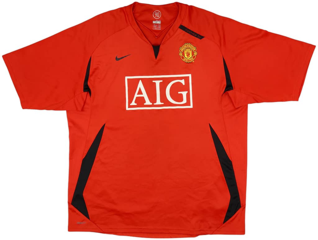 2007-08 Manchester United Nike Training Shirt - 7/10 - (XL)
