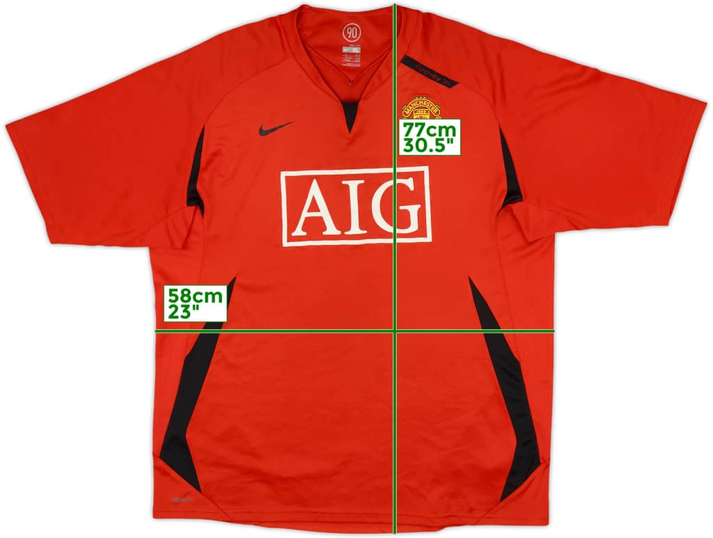 2007-08 Manchester United Nike Training Shirt - 7/10 - (XL)