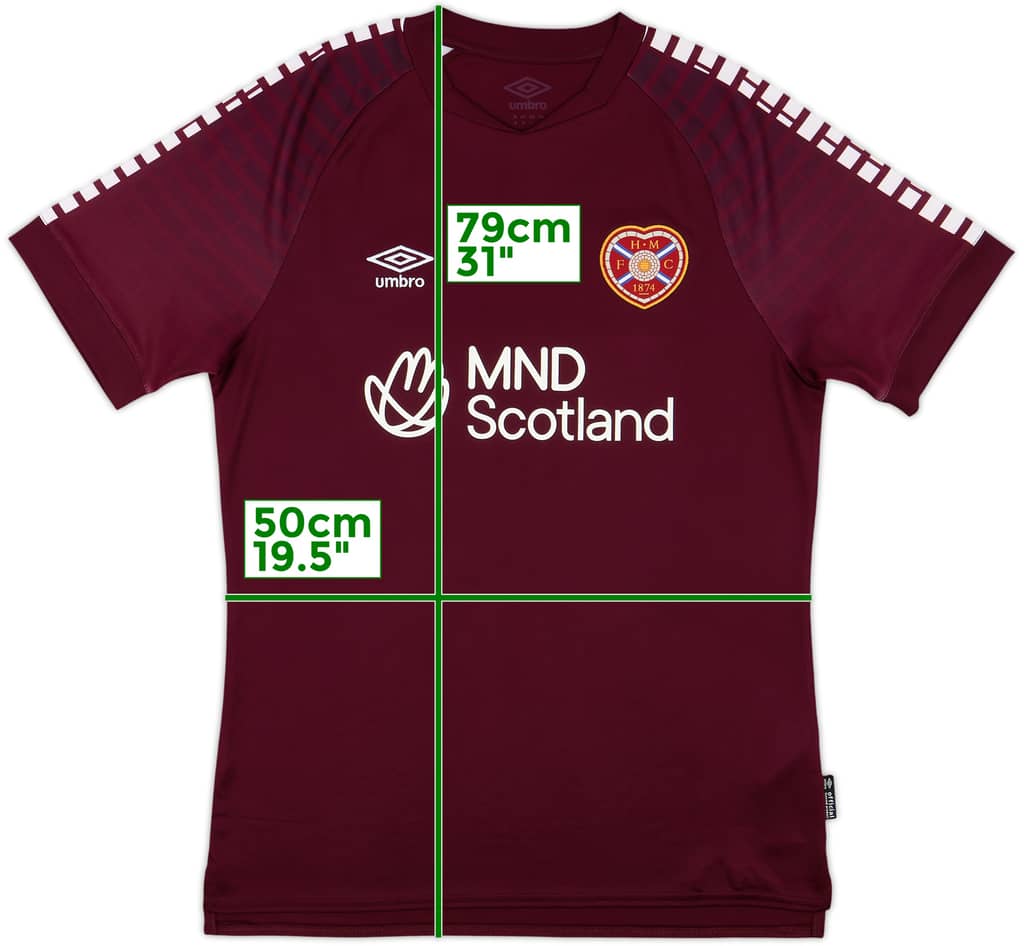 2023-24 Hearts Home Shirt - 10/10 - (M)