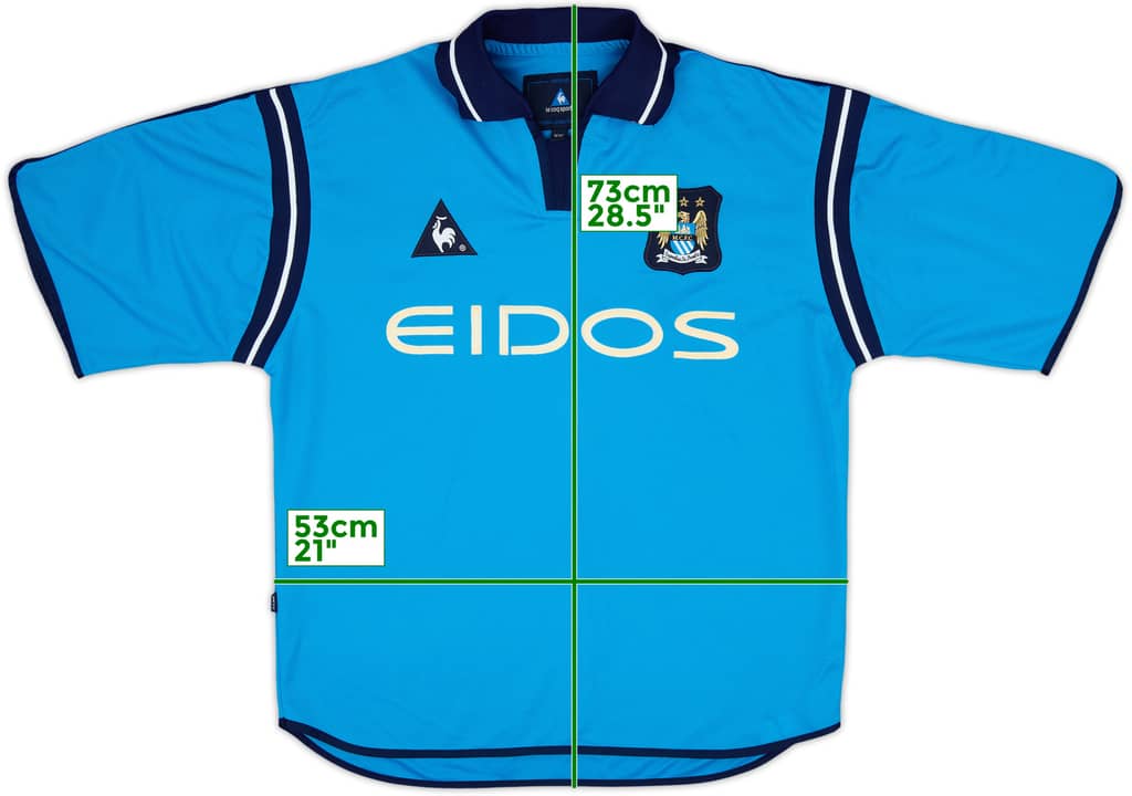 2001-02 Manchester City Home Shirt - 8/10 - (M)