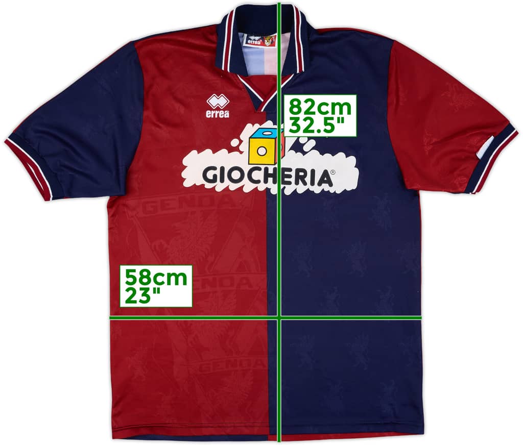 1995-96 Genoa Home Shirt - 8/10 - (XL)