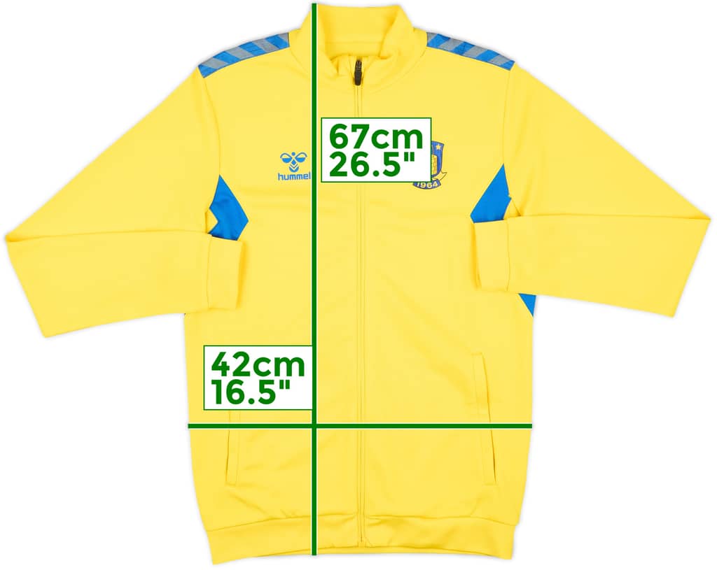 2023-24 Brondby Hummel Track Jacket - 8/10 - (L.Boys)