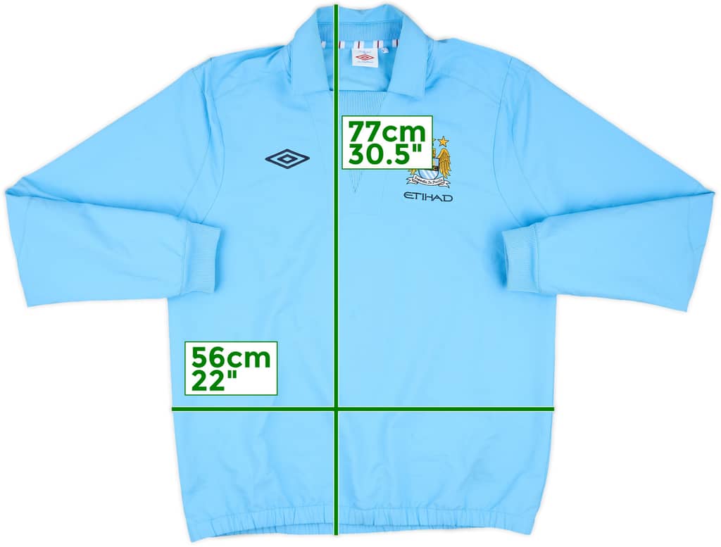 2010-11 Manchester City Umbro Drill Top - 5/10 - (L)