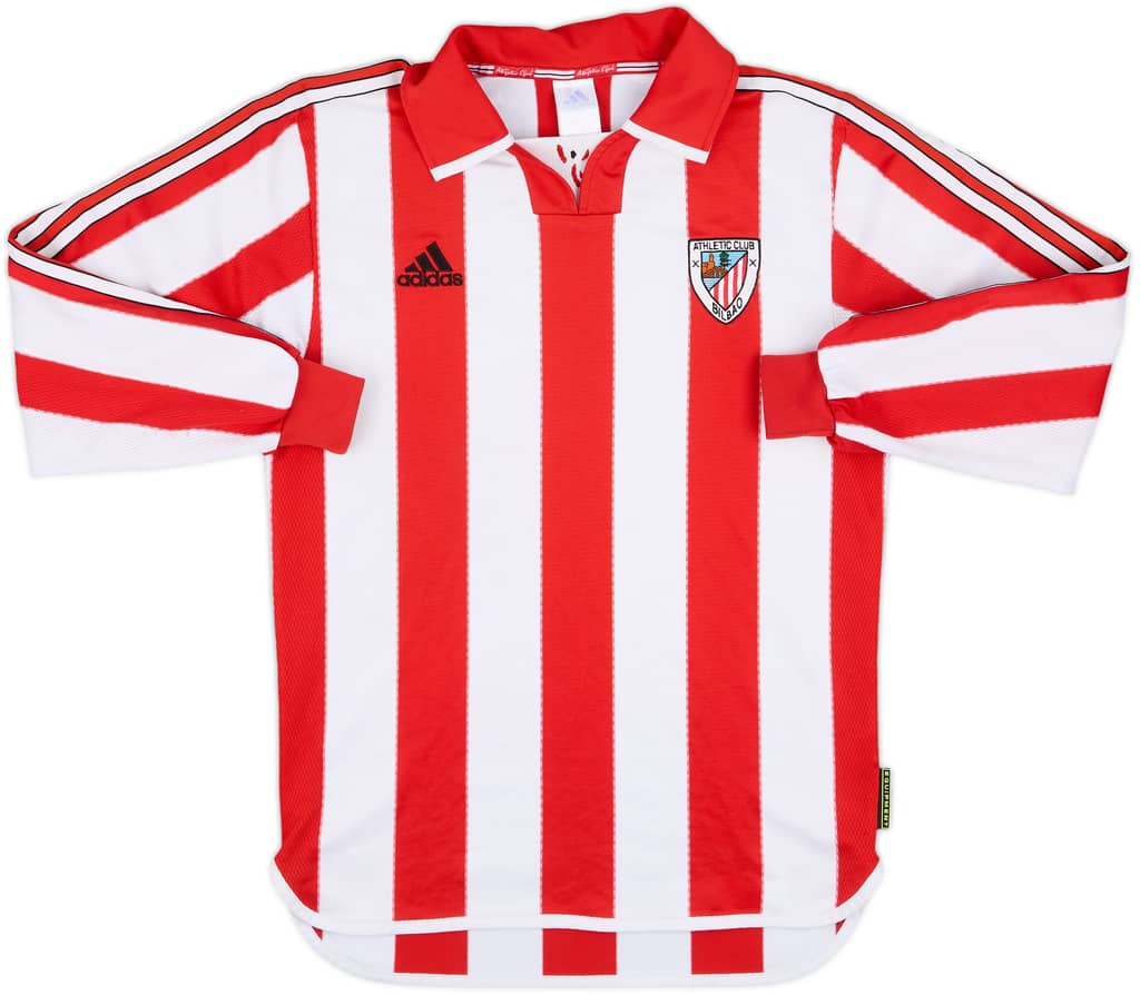 1999-01 Athletic Bilbao Player Issue Home L/S Shirt - 8/10 - (S)