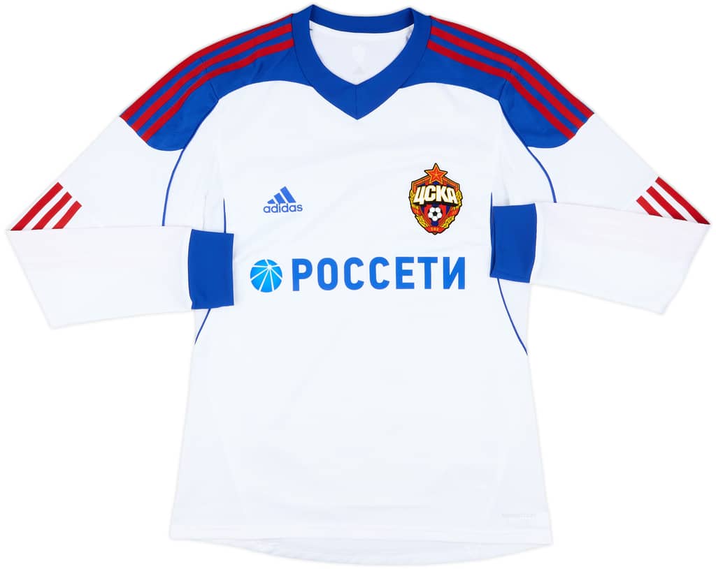 2013-14 CSKA Moscow Player Issue Away L/S Shirt - 10/10 - (L)