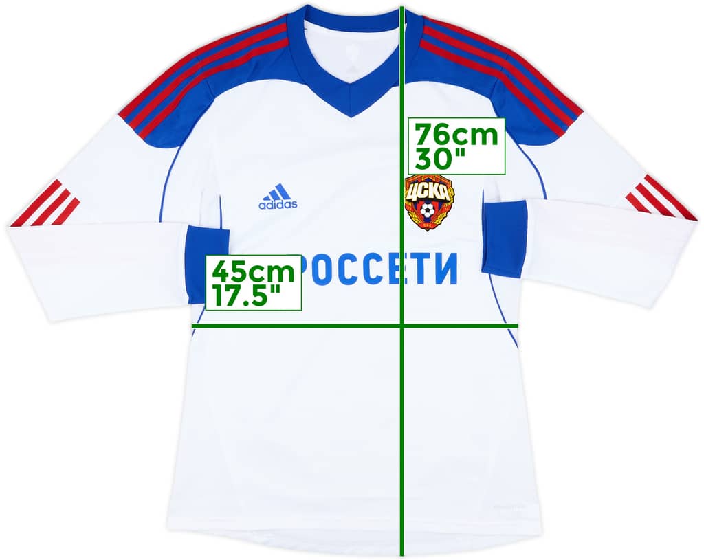 2013-14 CSKA Moscow Player Issue Away L/S Shirt - 10/10 - (L)
