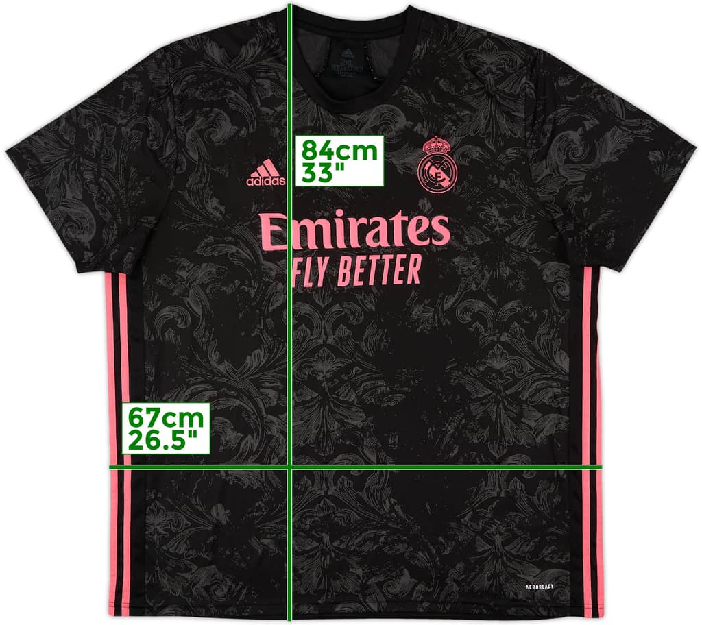 2020-21 Real Madrid Third Shirt - 8/10 - (XXL)