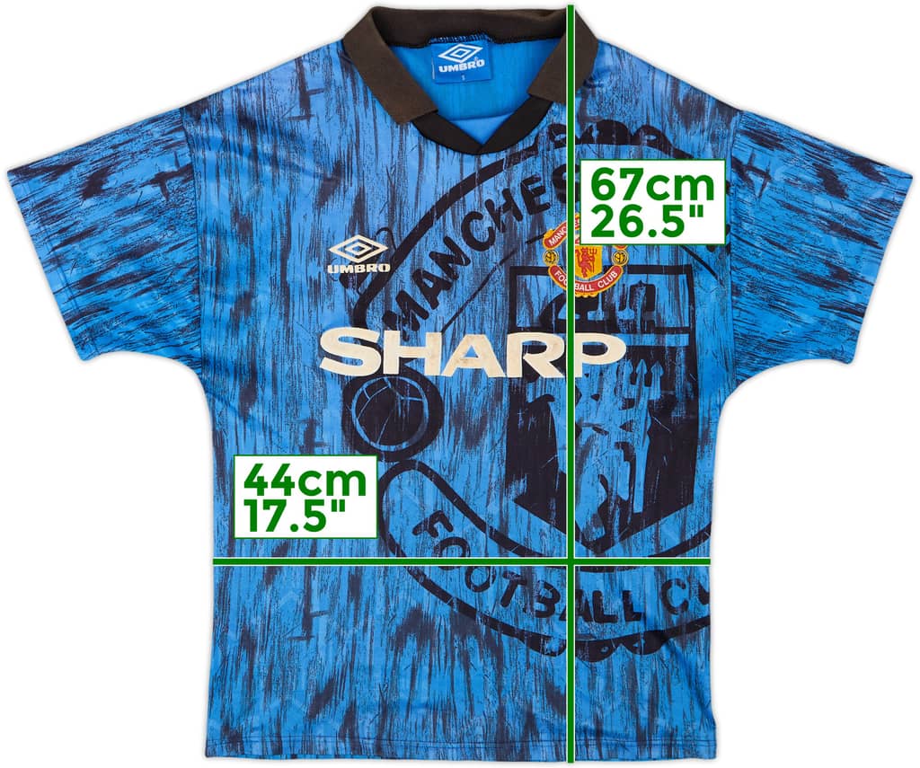 1992-93 Manchester United Away Shirt - 5/10 - (S)