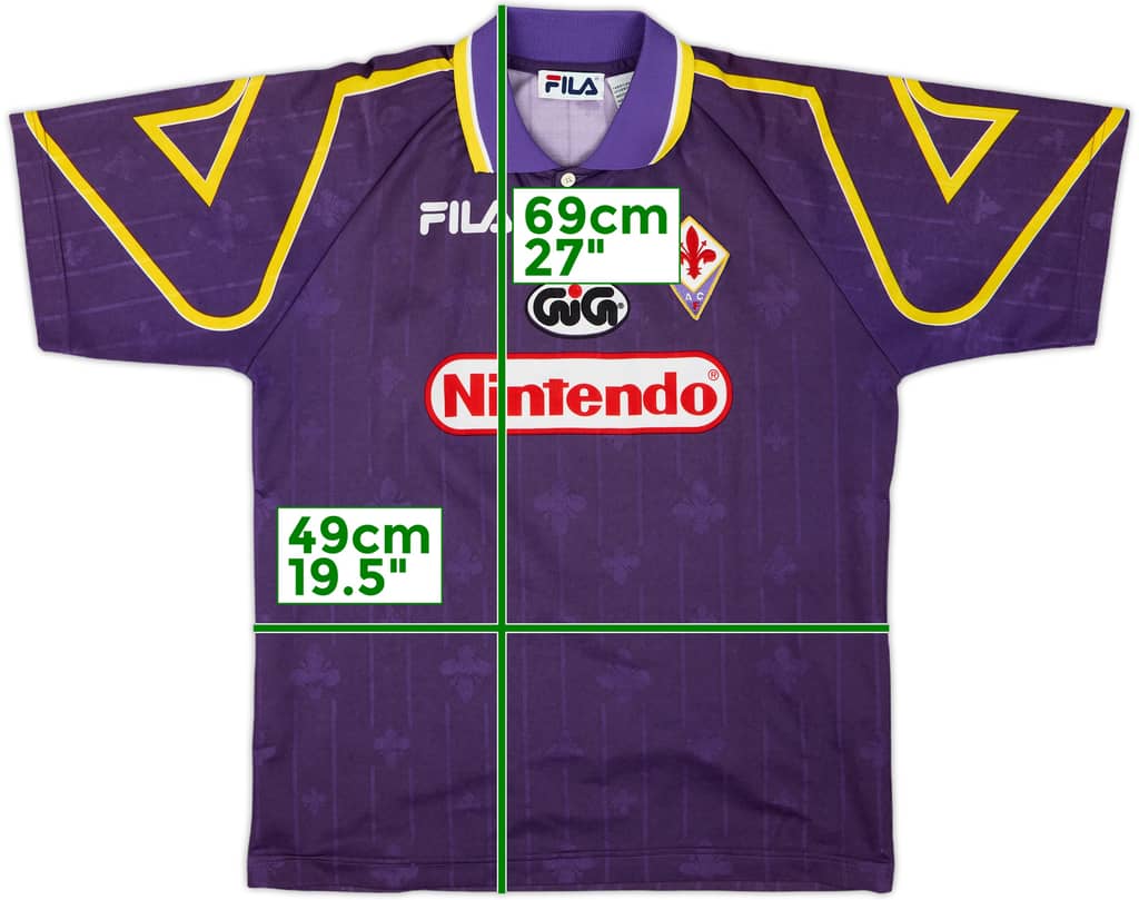 1997-98 Fiorentina Home Shirt - 8/10 - (S)