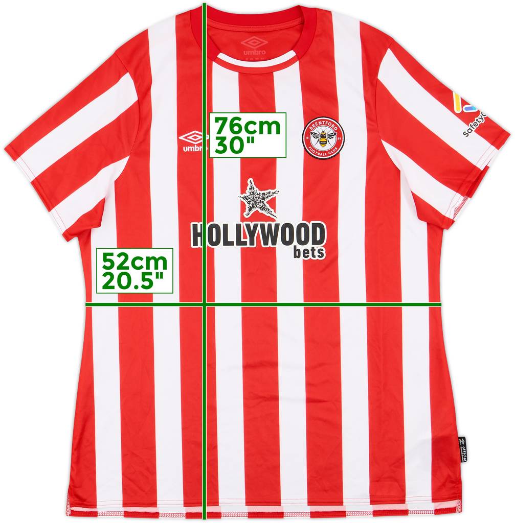 2021-22 Brentford Home Shirt - 10/10 - (Women's L)