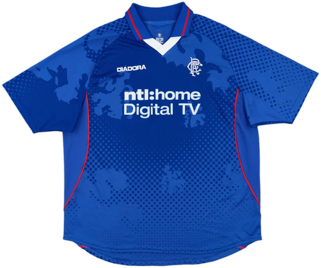 2002-03 Rangers Home Shirt - 10/10 - (XL)