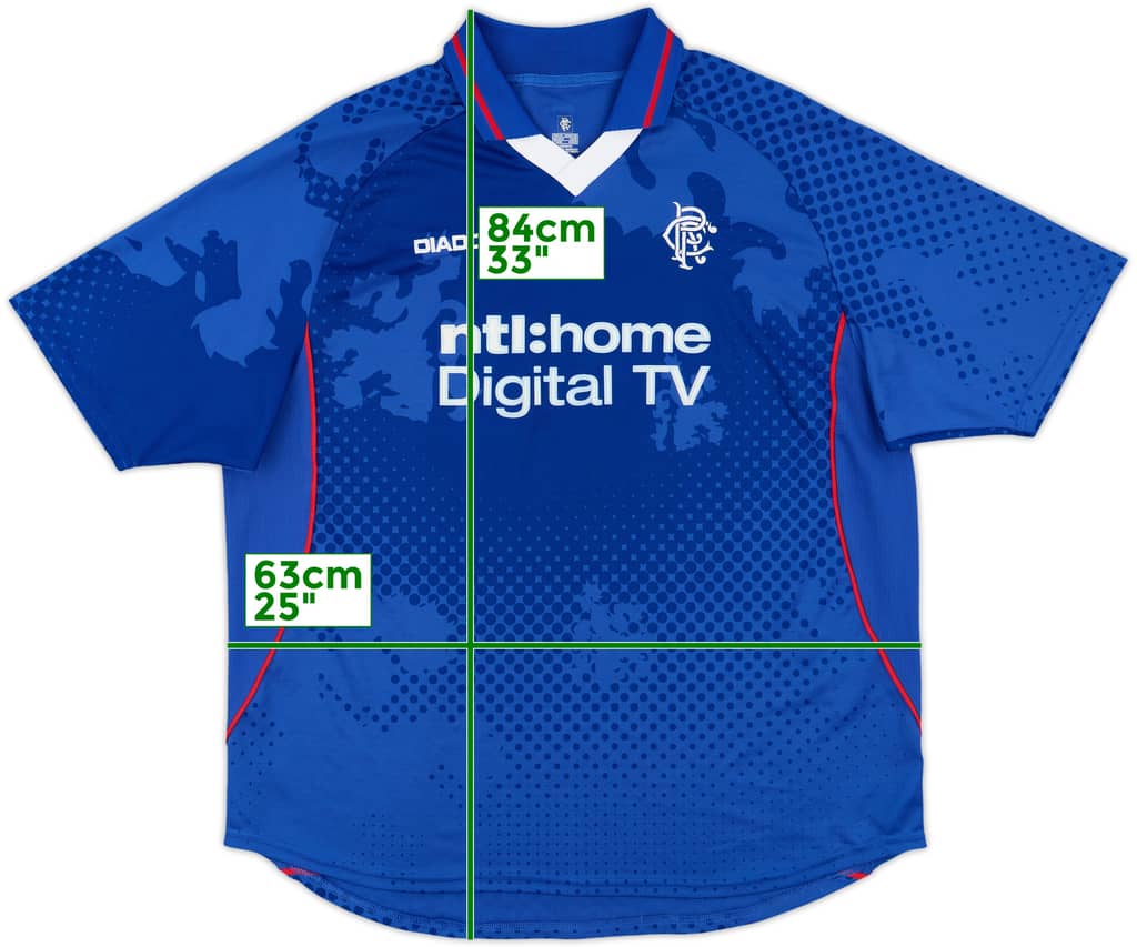 2002-03 Rangers Home Shirt - 10/10 - (XL)