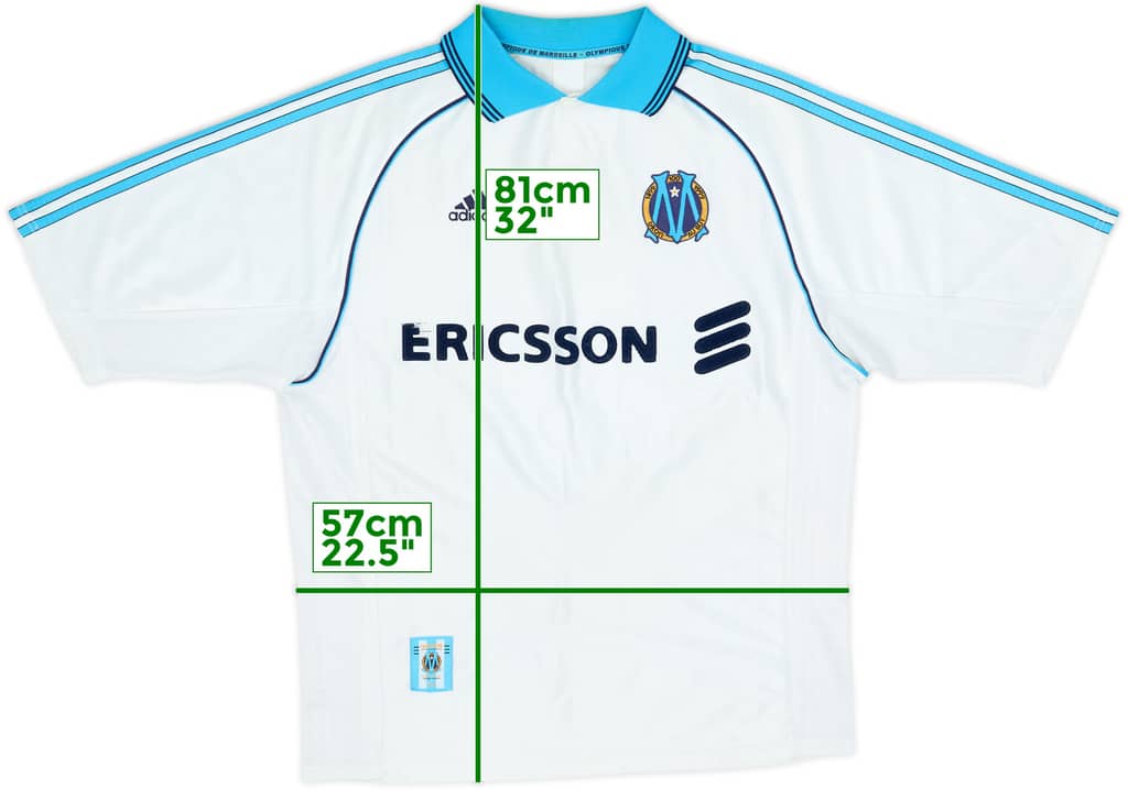 1998-99 Olympique Marseille Home Shirt - 7/10 - (XL)
