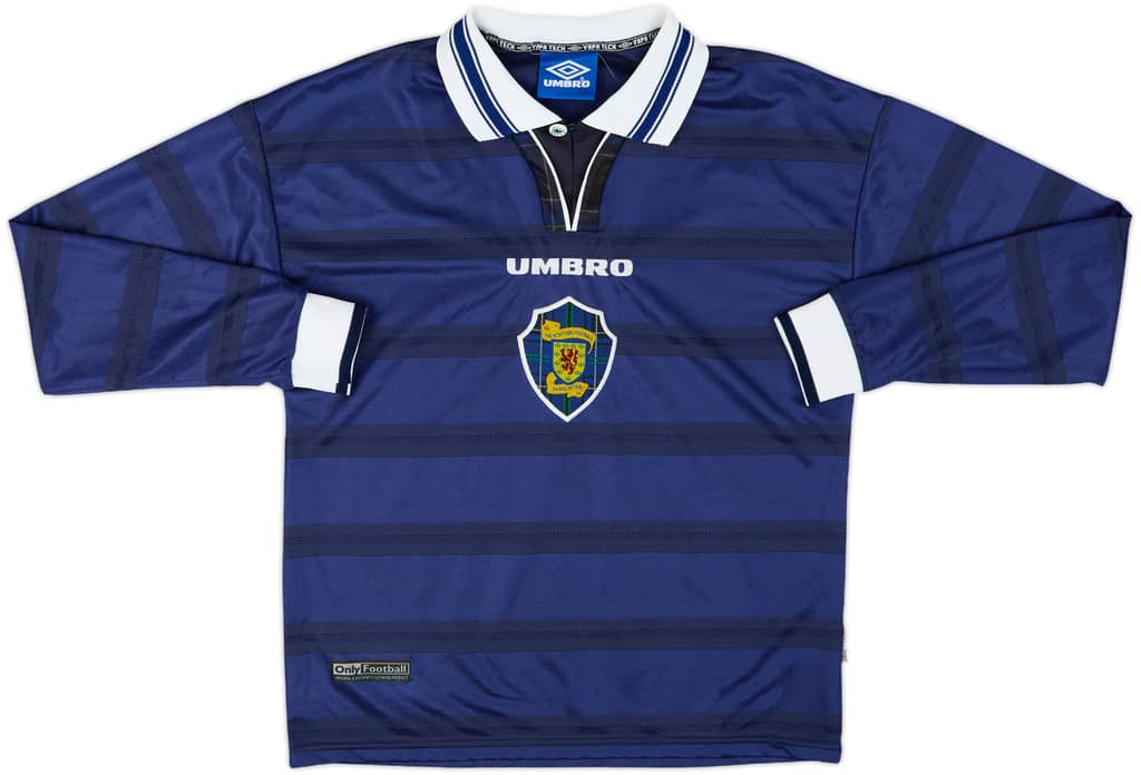 1998-00 Scotland Home L/S Shirt - 9/10 - (S)