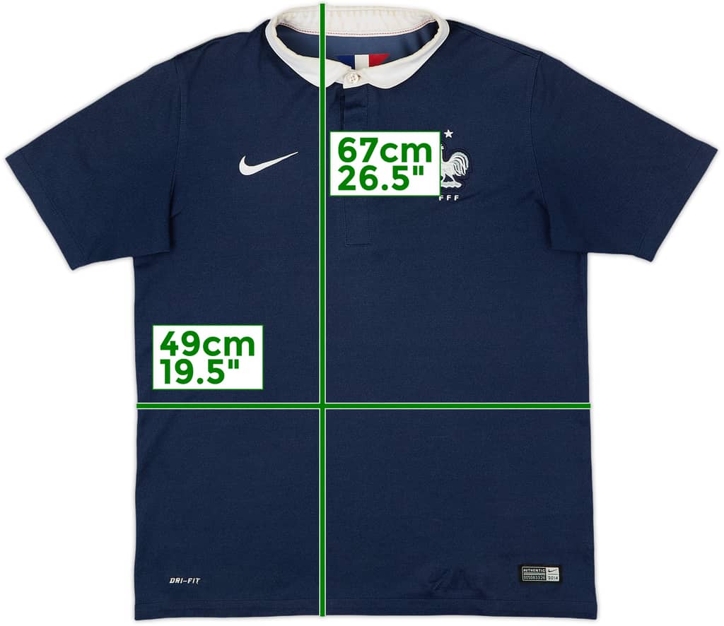 2014-15 France Home Shirt - 5/10 - (XL.Boys)