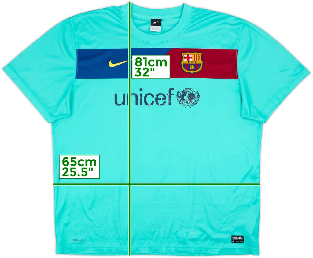 2010-11 Barcelona Basic Away Shirt - 5/10 - (XXL)